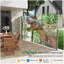 Auvent latéral rétractable 71 po x 138 po, semi-transparent avec impression UV, UPF50 +, idéal pour bloquer la poussière, le soleil et le vent, créant un espace privé pour le jardin, le balcon et la piscine.