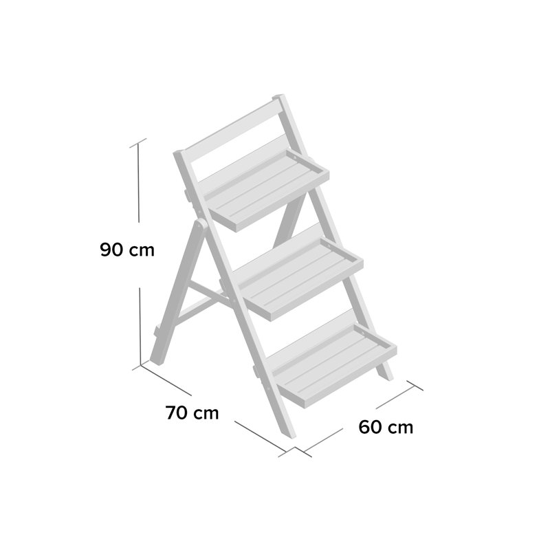 Lillie Weather Resistant Plant Stand, Teak