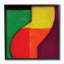« modern zig zag », reproduction de peinture à l’acrylique carrée-25128888-25128889
