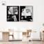 «Be Der The Headline», reproduction d'art sur toile encadrée par Art Remedy, cadre en noyer, 36 x 45-135309533-135309528
