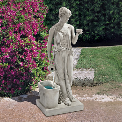 Handcrafted Outdoor Weather Resistant Sculptural Fountain