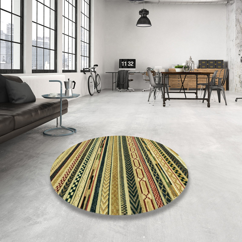 Tapis abstrait moderne 2195, Rond 4 pi