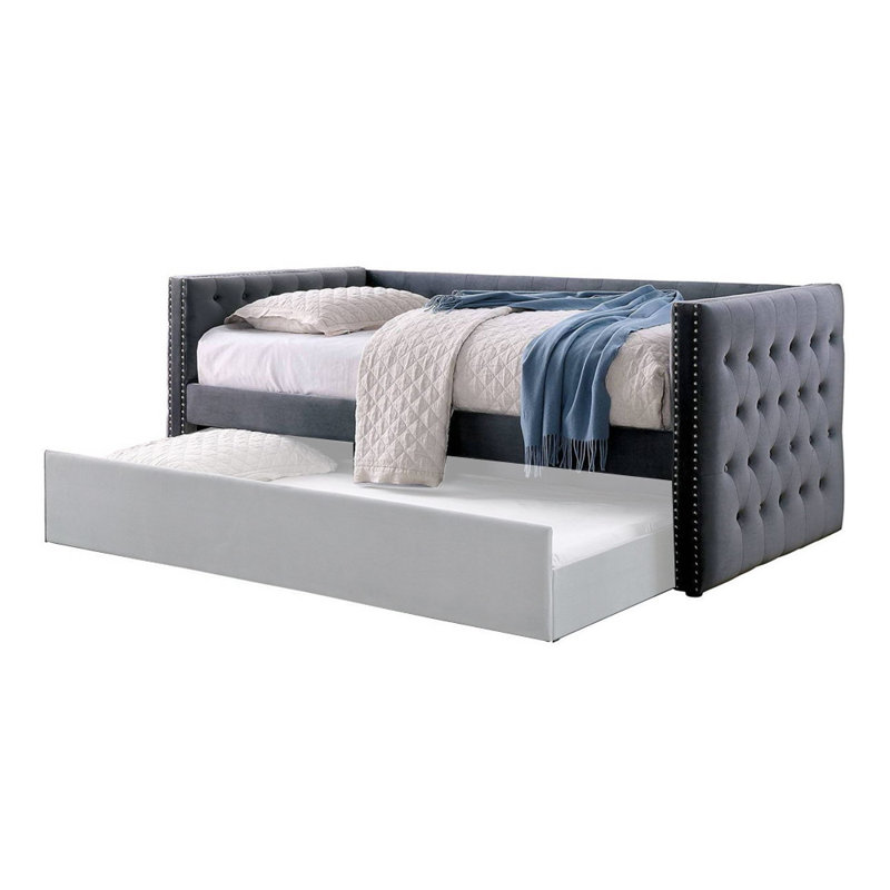 Calion Upholstered Daybed, Gray
