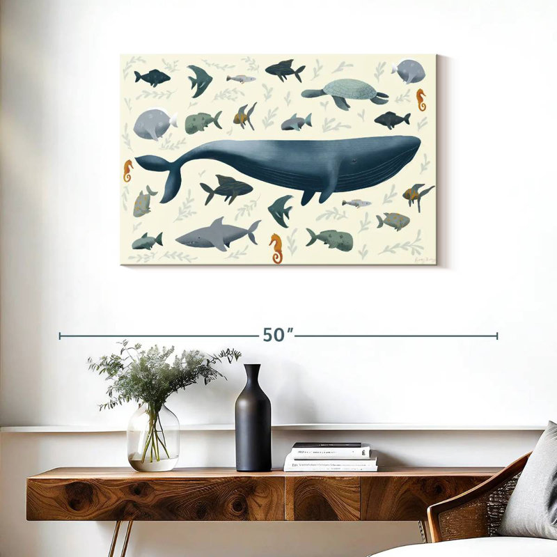 Animaux de mer, H 24 po x l 36 po