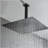 16" Matte Black Bathroom Luxury shower head