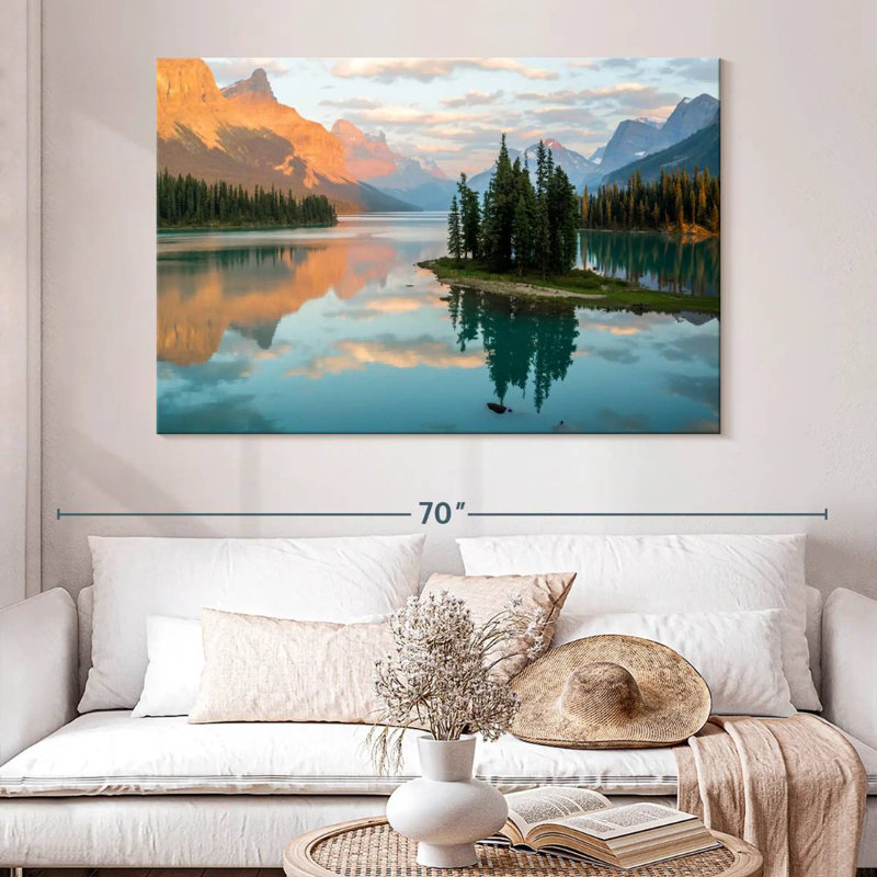 Alvord Maligne Lake Spirit Island, H 34 po x l 51 po
