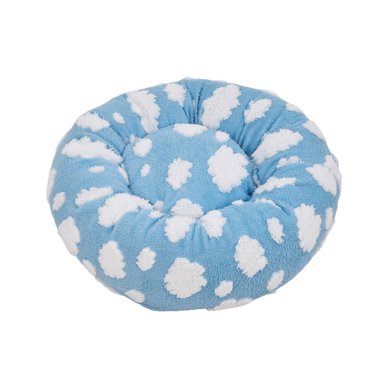 Plush Fabric, PP Cotton Nest Pet Bed