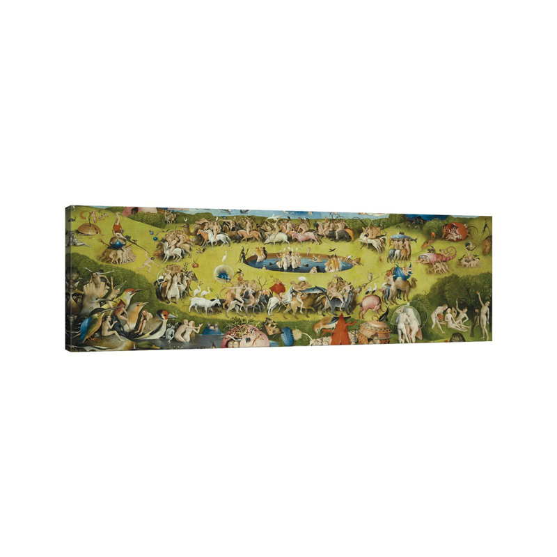 Top Of Central Panel From The Garden Of Earthly Delights by Hieronymus Bosch - Wrapped Canvas Panoramic Gallery-Wrapped Canvas Giclée
