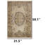 Tapis patiné Heirloom Medallion (kaki)
