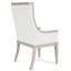 Chaise avec accoudoirs en polyester Busser