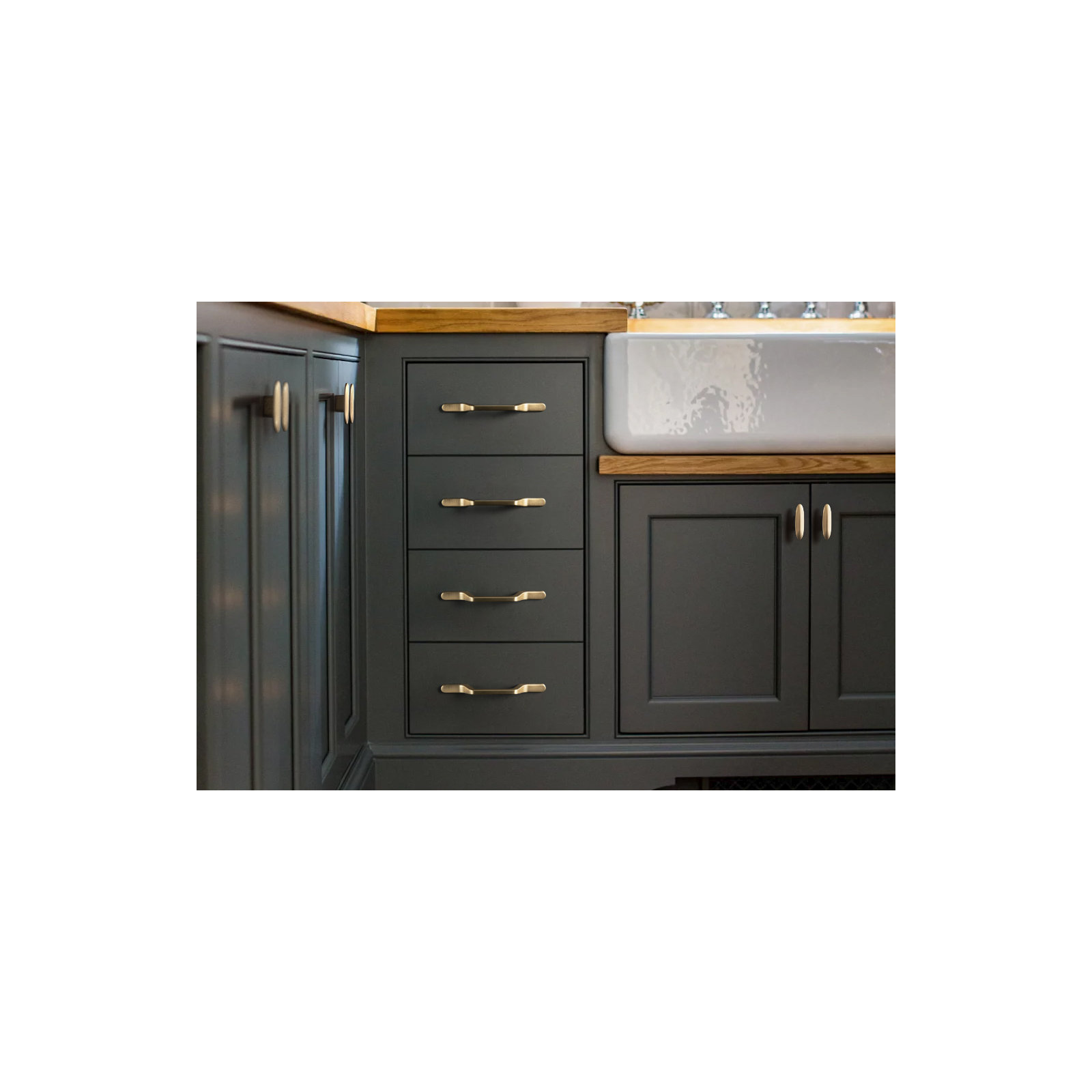 Oval Knob Knob, Champagne Bronze