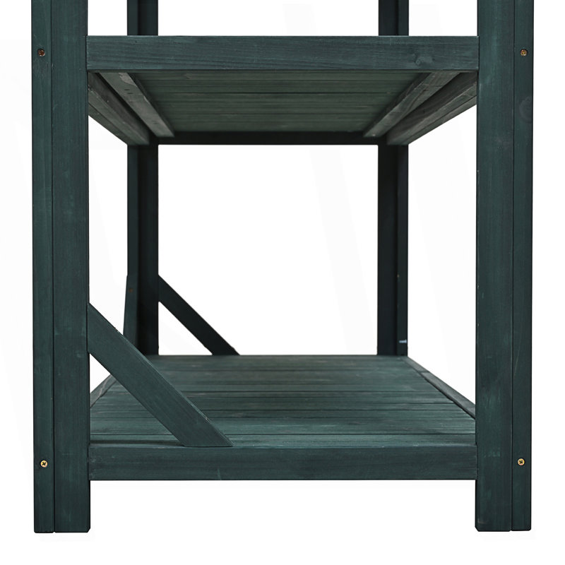 Table de rempotage Farmhouse, Vert foncé