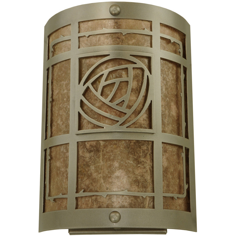 Rustic Lodge Flush Mounted Sconce