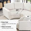 Canapé modulaire courbé 3 pièces-134384910
