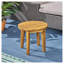 Outdoor 16" Acacia Wood Side Table, Gray Finish-79275849