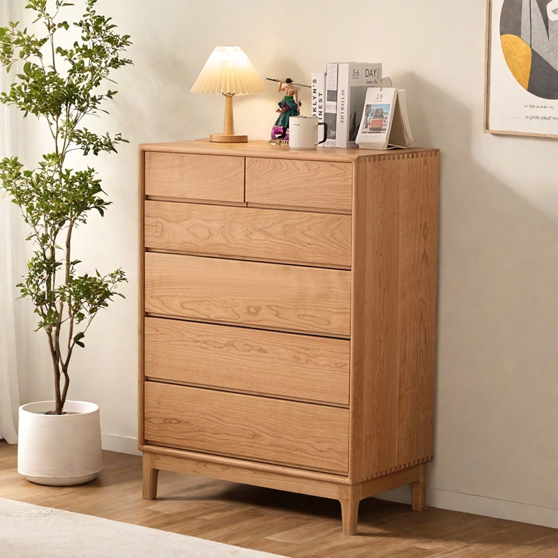 Simple Cherry Solid Wood Accent Chest