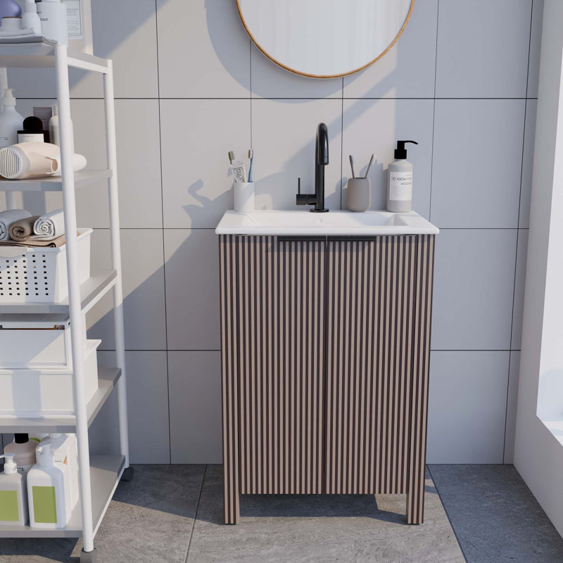 Meuble-lavabo pliable en résine