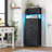 Tall 7-drawer Storage Cabinet With Rgb Led Lighting, Modern Organizer With Open Shelf For Bedroom Living Room-1882073093