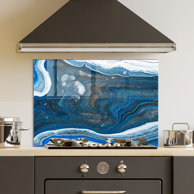 No Frame Painting on Glass, 70 H x 100 W cm