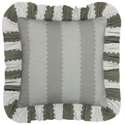 Striped Square Throw Cushion