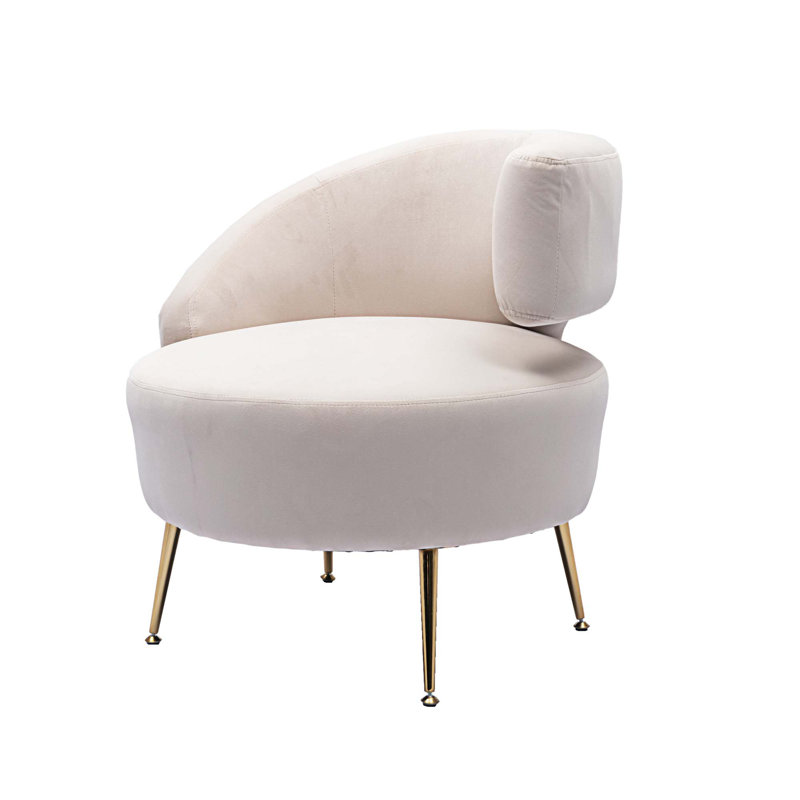 Chaises de salon Dionys, 100% polyester beige