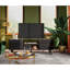 Meuble télé 53,5 po pour téléviseur de 60 po ou moins Bria, meuble télé moderne avec tablette et armoires réglables, console en bois pour le salon et la chambre à coucher-1590590617