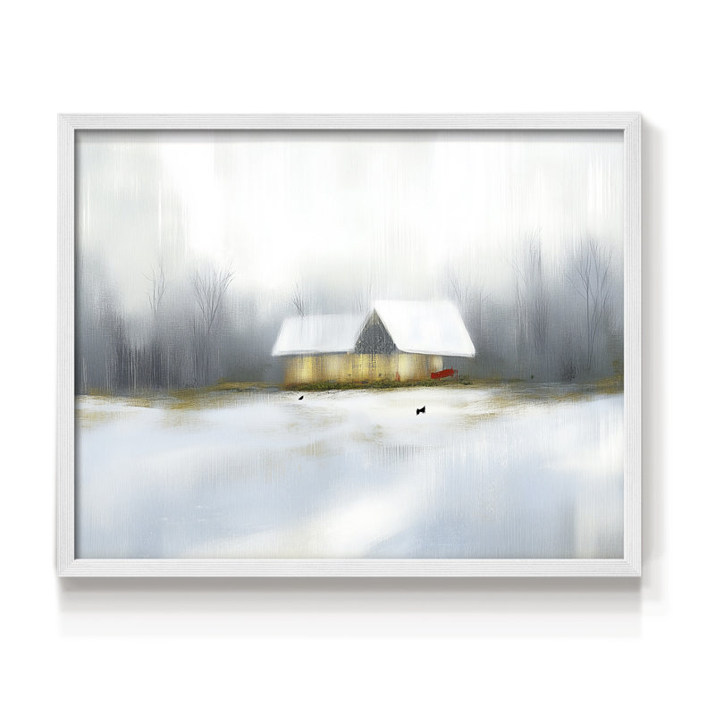 Art de Noël - CCXIV - Reproduction encadrée - Restickable, H 16 po x l 20 po, Blanc