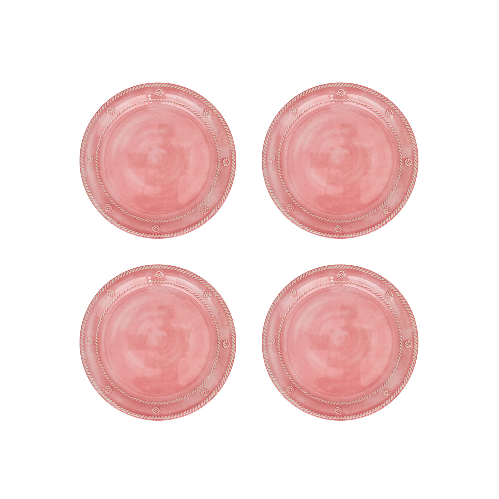 Berry & Thread Melamine Dessert/Salad Plate, Coral
