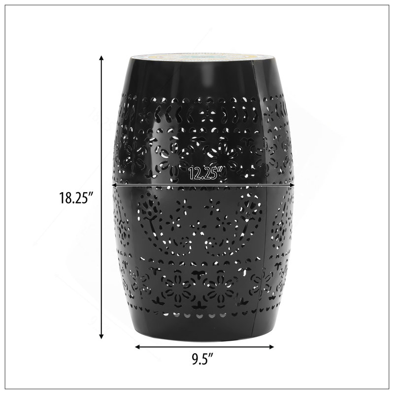 RUBY12" SIDE TABLE -BLACK, Black