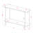 42'' Console Table