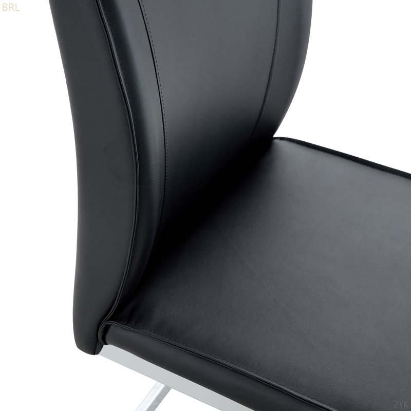 Chaise de salle à manger de luxe à arche simple - haute résistance avec pieds en métal arqués.
