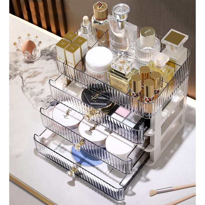 Organisateur de maquillage avec 2 grands tiroirs