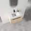Ensemble de meuble-lavabo simple 29,54 po avec plateau en résine Leevan