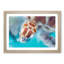 Green Sea Turtle in Abstract - Picture Frame Graphic Art Print-55736335-55736334