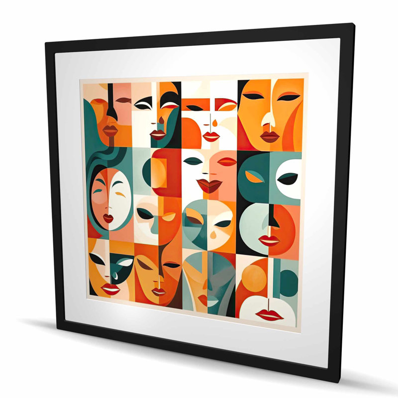 The faces - Figurative Industrial, Noir