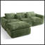 Canapé en éponge haute résilience avec coussins de nuage à double couche, configurations multiples, aucune installation requise-141543869