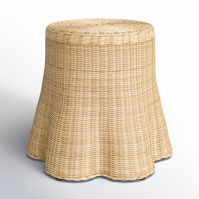 Cabo Woven Rattan End Table, Natural