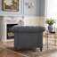 Fauteuil club capitonné