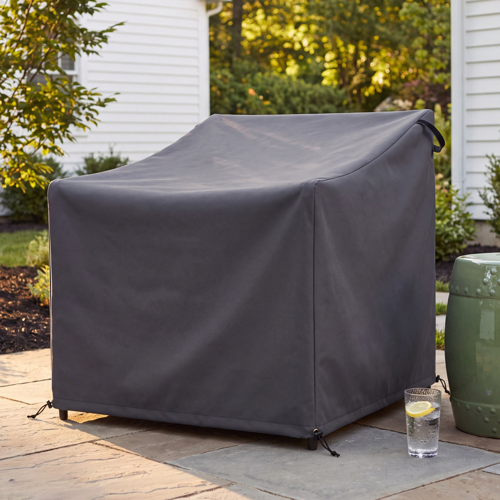 34" Outdoor Barrel Chair Cover