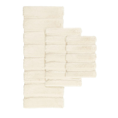24x58" Bath Rug, , , Stripe Design, , Non-skid Backing 24"w X 58"l, Stripe, Stain ,