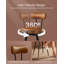 Upholstered Counter Stool with Metal Frame-1253715539
