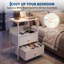 33 cm W Iron Bedside Table-2138807297