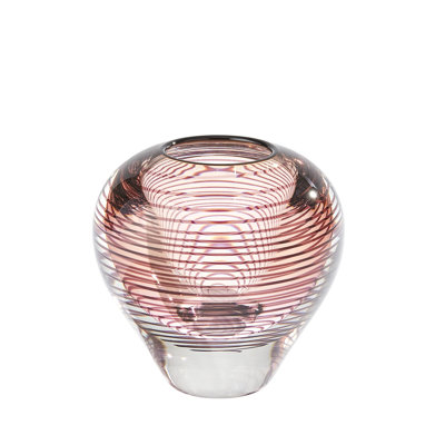 Spiraled Handmade Glass Table Vase