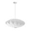 Luminaire suspendu en fausse soie Lunelle