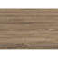 Table d'appoint pour espaces de vie - Stratifié taupe, base en métal noir en métal stratifié, s'adapte élégamment aux espaces