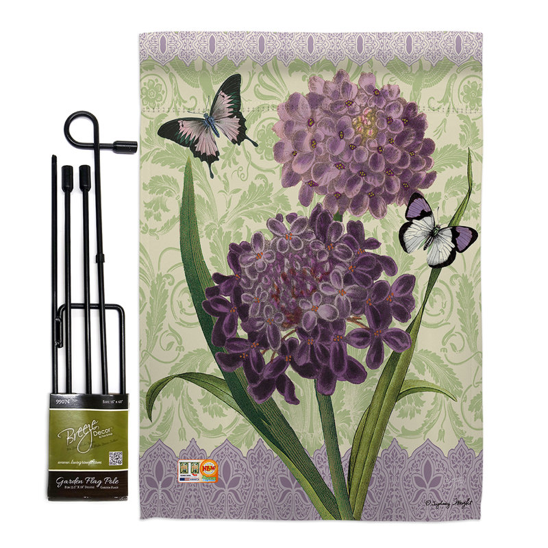 Double Sided 18.5'' H x 13'' W Polyester Flag Set