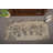 Vintage Turkish Door Mat with Distinctive Floral Pattern in Brown Shades