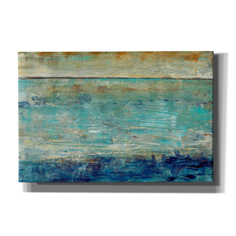 «Placid Water II» par Tim O'toole, art mural sur toile, H 12 po x l 18 po x P 0,75 po