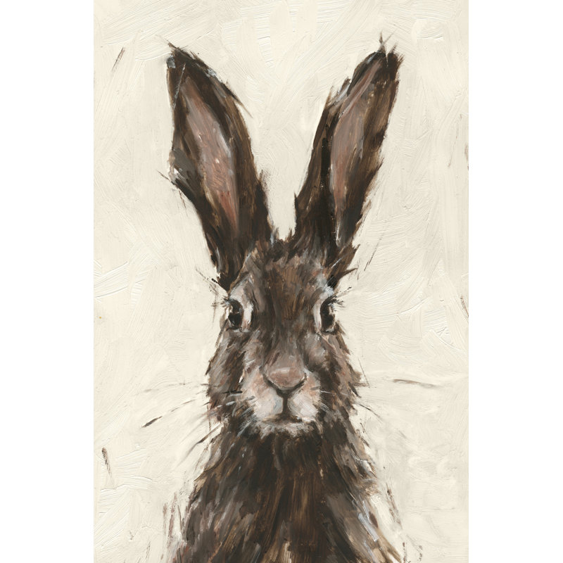 European Hare I by Ethan Harper - Wrapped Canvas Painting, 122cm H x 81cm W
