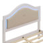 Lit moderne en bois avec tête de lit tapissier incurvée à DEL dissimulée, aucun sommier tapissier requis-1960016976
